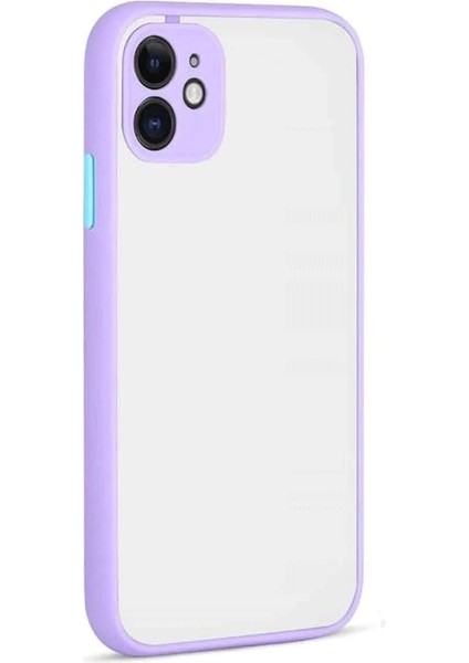 Newface iPhone 12 Kılıf Montreal Silikon Kapak - Mor