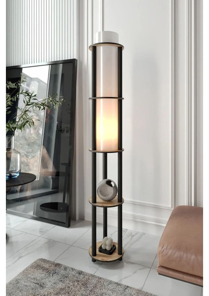 Iç Içe Modern Ahşap Ayaklı Dekoratif Aydınlatma, Şık ve Kullanışlı Tasarım