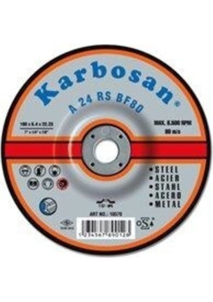 115X6,4X22 Metal Taşlama Taşı, Dayanıklı ve Verimli Kullanımlar Için Ideal