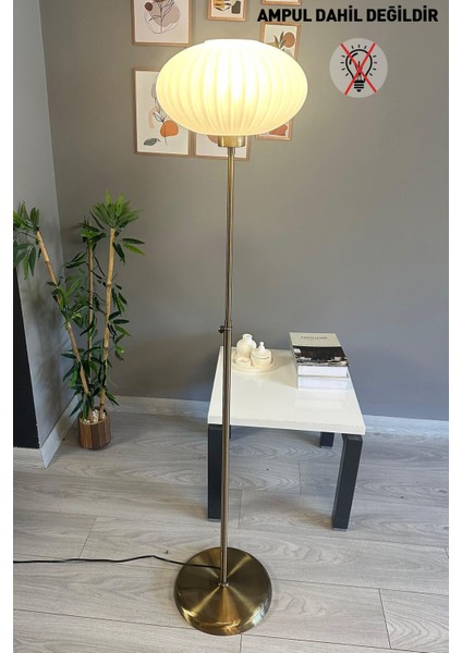 Modern Beyaz Cam Lambader, Ince Gövde, Dekoratif Metal Zemin Aydınlatması indirimleri