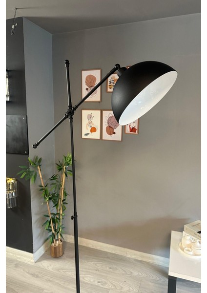 Modern Siyah Metal Zemin Lambası, Oturma ve Çalışma Odası Dekoru fiyatları