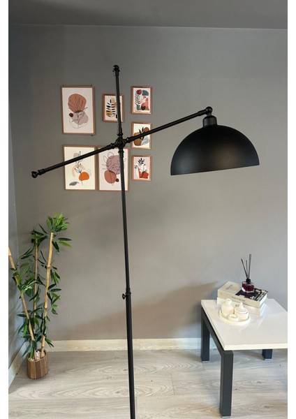 Modern Siyah Metal Zemin Lambası, Oturma ve Çalışma Odası Dekoru indirimleri