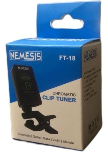 Klipsli Akort Cihazı Ft-18, Hassas Tuner, Müzik Aleti Akort Aracı fırsatları