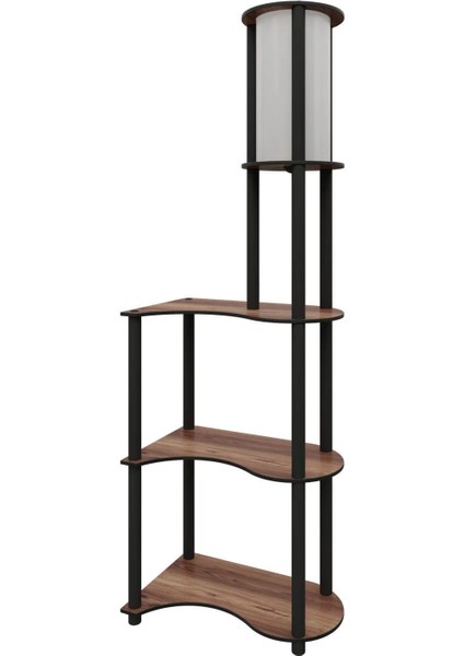 Modern Beyaz Lambader ve Raflı Abajur, Şık ve Fonksiyonel Aydınlatma Seçeneği indirimleri