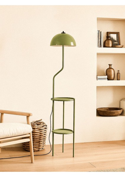 Yeşil ve Siyah Tepsili Mantar Lambader, Şık ve Modern Aydınlatma Seçeneği fiyatları