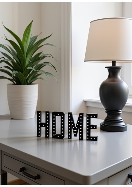 Home Yazılı Delikli Biblo Dekoratif Obje Dekor