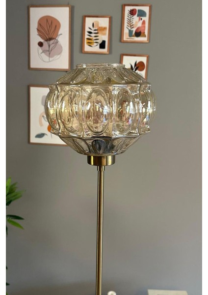 Cam Bal Rengi Ince Gövdeli Modern Lambader, Oturma Odası Için Şık Aydınlatma Seçeneği indirimleri