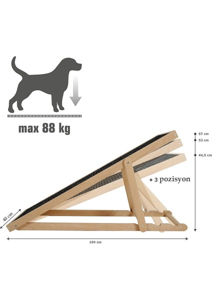 Ayarlanabilir Konforlu Köpek Rampası, Pratik ve Rahat Kullanım indirimleri