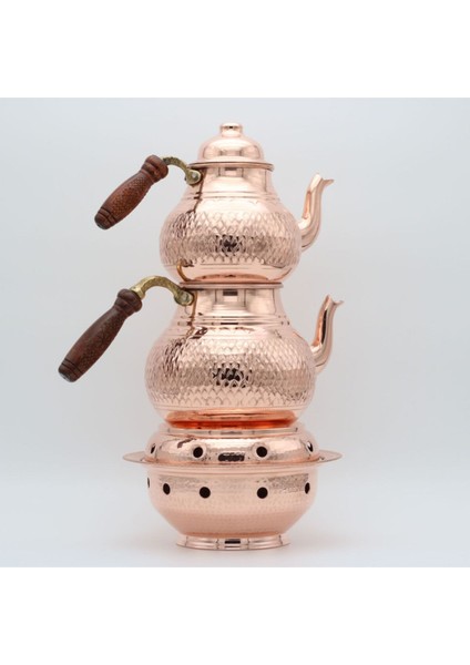 El Işlemeli Bakır Çaydanlık ve Osmanlı Ocağı Seti, Şık ve Geleneksel Tasarım modelleri