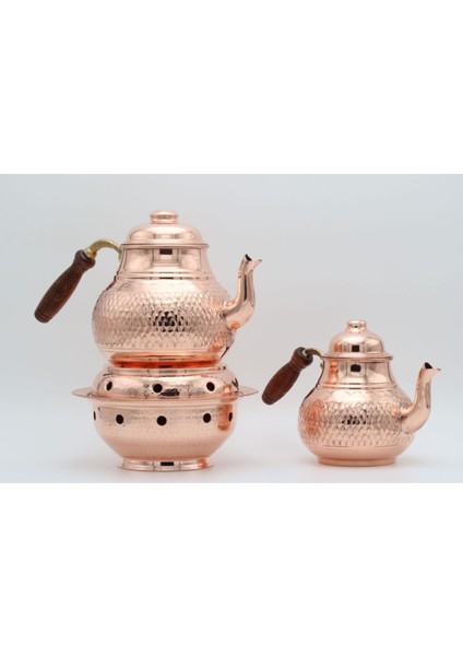 El Işlemeli Bakır Çaydanlık ve Osmanlı Ocağı Seti, Şık ve Geleneksel Tasarım fırsatları