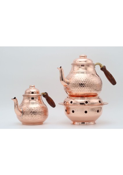 El Işlemeli Bakır Çaydanlık ve Osmanlı Ocağı Seti, Şık ve Geleneksel Tasarım indirimleri