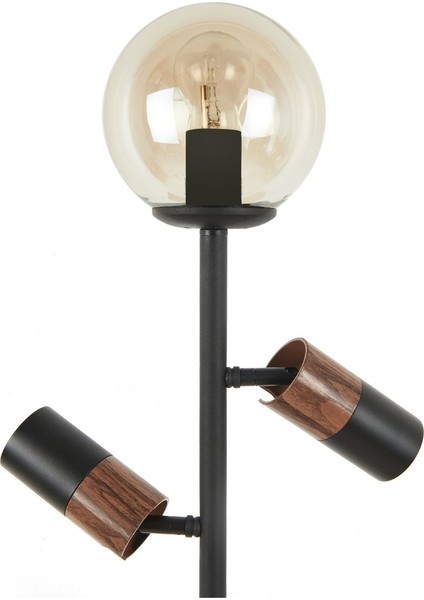 Şık Coir Lambader - Siyah/kahverengi - 150 Cm, Modern ve Estetik Aydınlatma