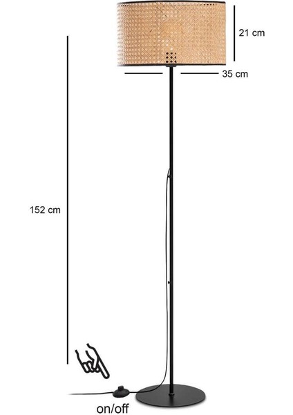 Kahverengi Şık Lambader, Modern ve Şık Dekoratif Aydınlatma fiyatları