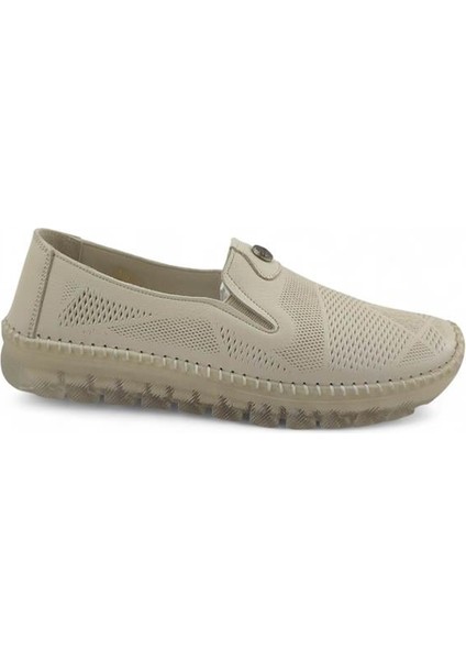 8007-4 Günlük Ortopedik Kadın Ayakkabı-Ekru fiyatları