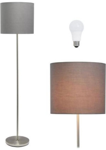 Modern Tasarımlı Şık Metal Zemin Lambası, Dekoratif ve Özel Abajur Detaylı. fiyatları