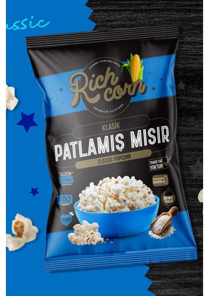 Klasik, Deniz Tuzlu Popcorn 75 gr