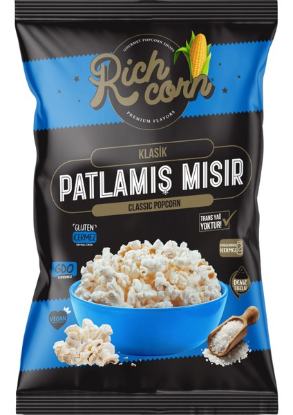 Klasik, Deniz Tuzlu Popcorn 75 gr
