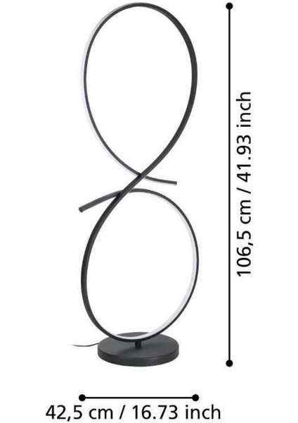 Şık Iç Mekan Köşe Lambası, Siyah, Modern Tasarım, Eşsiz Aydınlatma Keyfi fiyatları