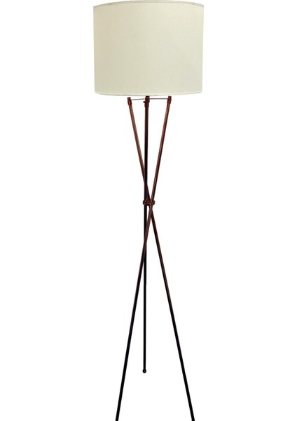 Şık Bakır Kaplama Üç Ayak Lambader, Modern ve Estetik Aydınlatma Seçeneği fiyatları