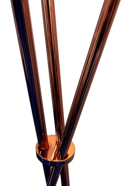 Şık Bakır Kaplama Üç Ayak Lambader, Modern ve Estetik Aydınlatma Seçeneği modelleri