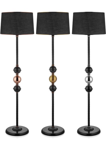 Klasik 3'lü Toplu Lambader, Boyut 40X40X150 Cm, Şık ve Kullanışlı Aydınlatma Seçeneği