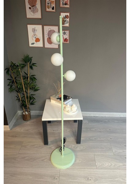 Beyaz Cam Başlıklı Modern Dekoratif Metal Zemin Lambası, Oturma ve Çalışma Odası Için Perfect fiyatları