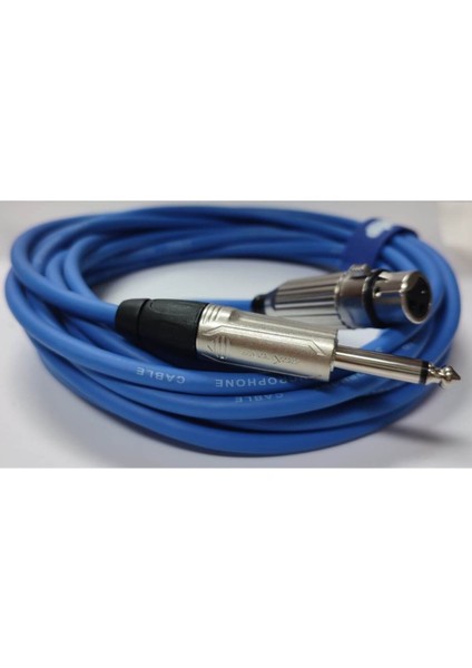 5 Metre Mikrofon Sinyal Kablosu Xlr ve Çivi Jak ile Güçlü Bağlantı fiyatları