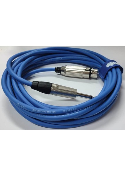 5 Metre Mikrofon Sinyal Kablosu Xlr ve Çivi Jak ile Güçlü Bağlantı