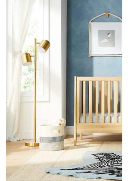 Modern Çift Başlı Metalik Zemin Lambası, Şık Tasarımıyla Odanızı Aydınlatır indirimleri