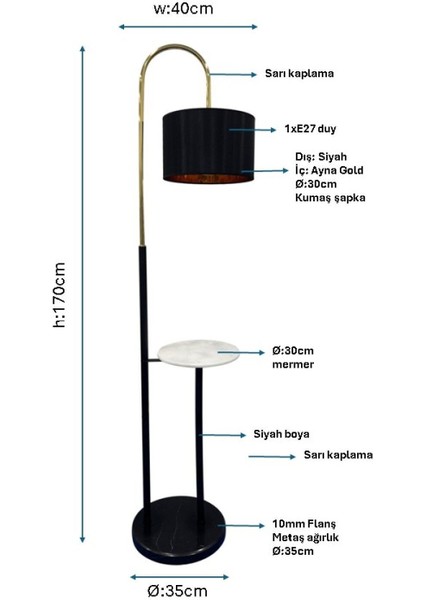 Şık Siyah Modern Lambader, Ev ve Ofis Için Zarif Aydınlatma Seçeneği fiyatları