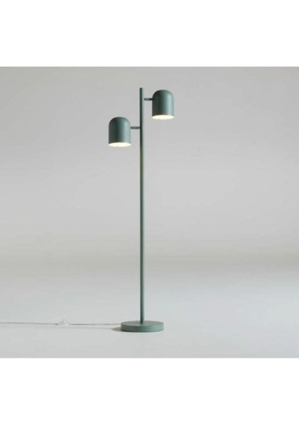 Modern Çift Başlı Metalik Zemin Lambası, Şık ve Özel Tasarım Lambader modelleri