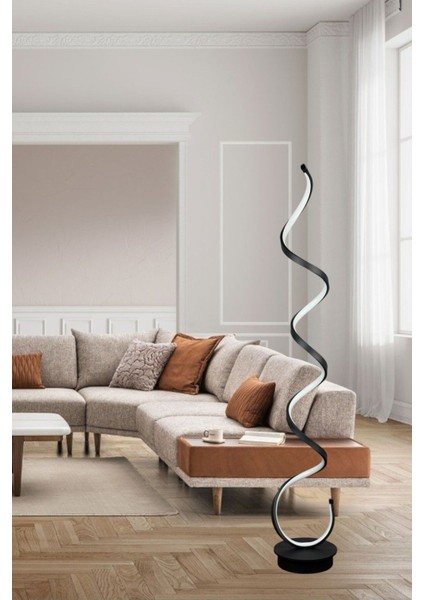 Modern Siyah LED Lambader, Gün Işığı Işıklandırma, Salon ve Yatak Odası Için