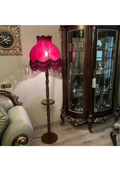 Bordo Sehpalı Vintage Lambader 170X45CM, Şık ve Şık Tasarım, Modern Oda Aydınlatması modelleri