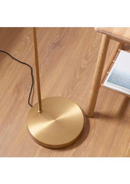 Modern Metalik Abajur ile Şık ve Dekoratif Zemin Lambası, Özgün Tasarım. fırsatları