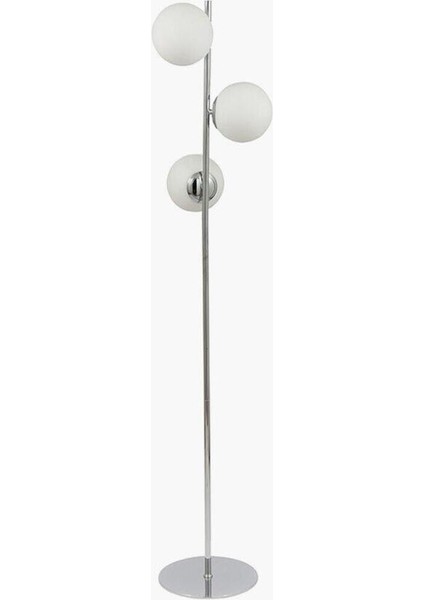 3 Başlı Metalik Dekoratif Lambader, Şık ve Modern Tasarım fiyatları