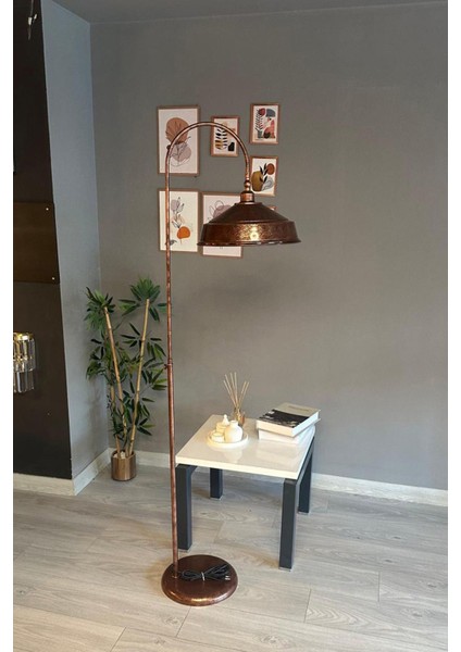 Kahverengi Modern Dekoratif Metal Zemin Lambası, Oturma ve Çalışma Odası Şıklığı fırsatları