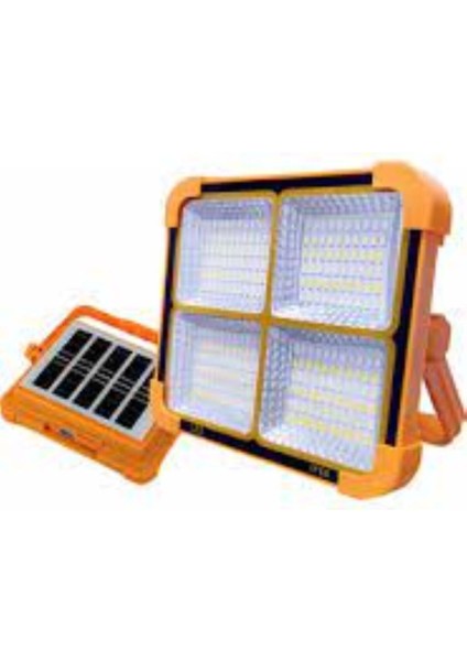 Turuncu Güneş Enerjili 3 Modlu Şarjlı Taşınabilir Lamba