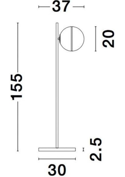 Şık Metalik Tek Başlı Dekoratif Lambader, Tarz Sahibi ve Modern Aydınlatma indirimleri