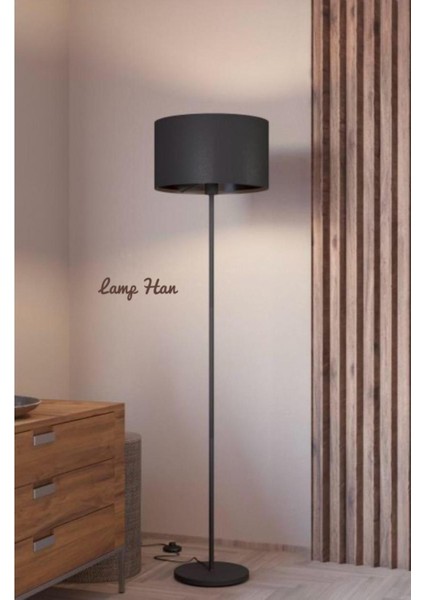 Modern Tasarımlı Şık Metalik Zemin Lambası, Dekorasyona Özel.