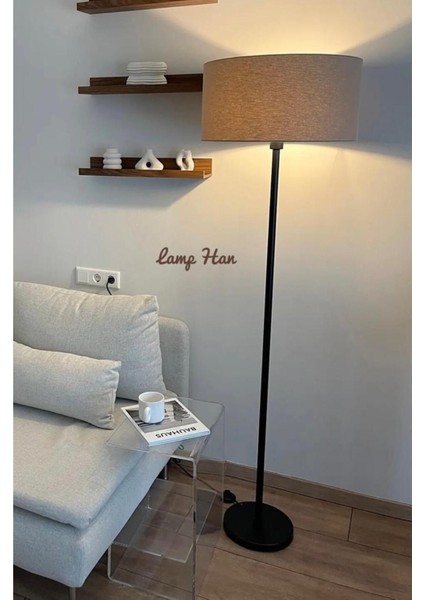 Modern Tasarımlı Şık Metalik Zemin Lambası, Dekoratif ve Özel Abajur Seçeneği fiyatları