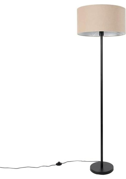 Modern Tasarımlı Şık Metalik Zemin Lambası, Dekoratif ve Özel Abajur Seçeneği modelleri