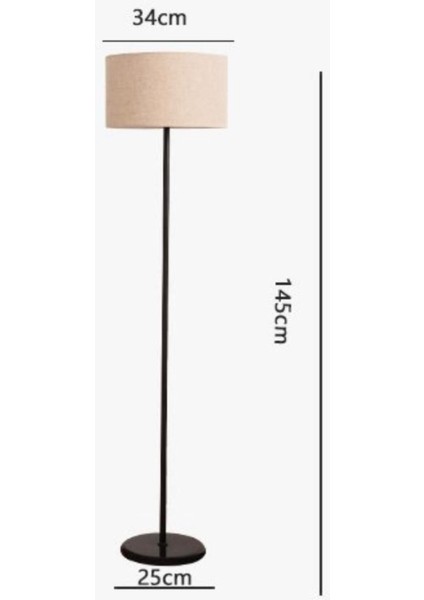 Modern Tasarımlı Şık Metalik Zemin Lambası, Dekoratif ve Özel Abajur Seçeneği