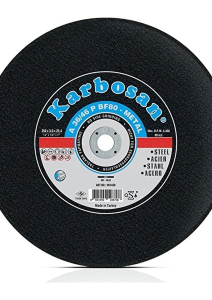 350X3.5X30 mm Tezgah Diski, Dayanıklı ve Yüksek Performanslı Ürün