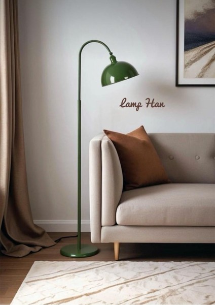 Yeşil Modern Dekoratif Oynar Başlıklı Lamba, Şık ve Fonksiyonel Tasarım