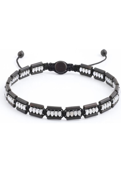Hematit Bileklik - Lotus Black Silver Bileklik - Tasarım Bileklik Özel Kesim Ayarlanabilir fiyatları