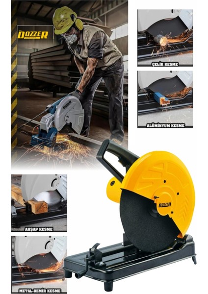355MM Bakır Sargılı Metal Şanzıman ile Güçlü Metal Kesme Makinesi modelleri