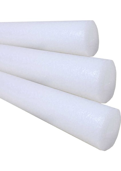 150 cm Yüzme Makarnası, 3'lü Paket, Beyaz, Eğlenceli ve Kullanışlı Yüzme Aksesuarı