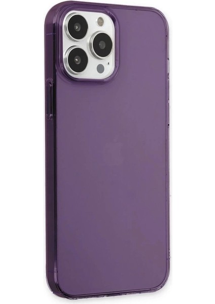 Newface iPhone 13 Pro Max Kılıf Pc Sert Şeffaf Kapak - Mor fiyatları