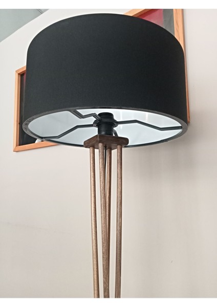 Şık Ahşap Siyah Lambader ile Evinizde Sıcak ve Modern Atmosfer modelleri