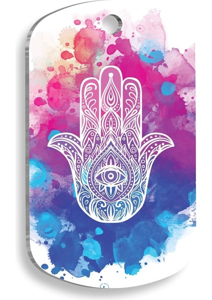 Abhaya Mudra Temalı Büyük Köpek Kimliği 2,9x5 cm